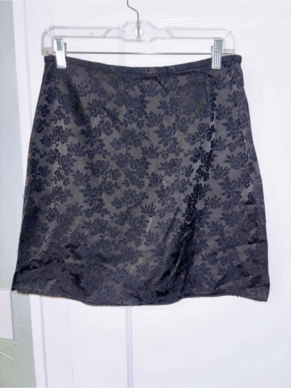 The Limited Black Floral Jacquard Mini Skirt
